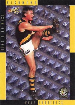1997 Select AFL Ultimate Series #103 Paul Broderick Front